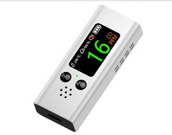 Kolmonoxidmätare med termometer och RH-mätare